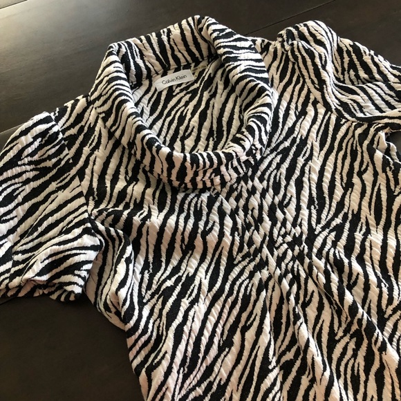 Calvin Klein Zebra Print Dress - Picture 3 of 5